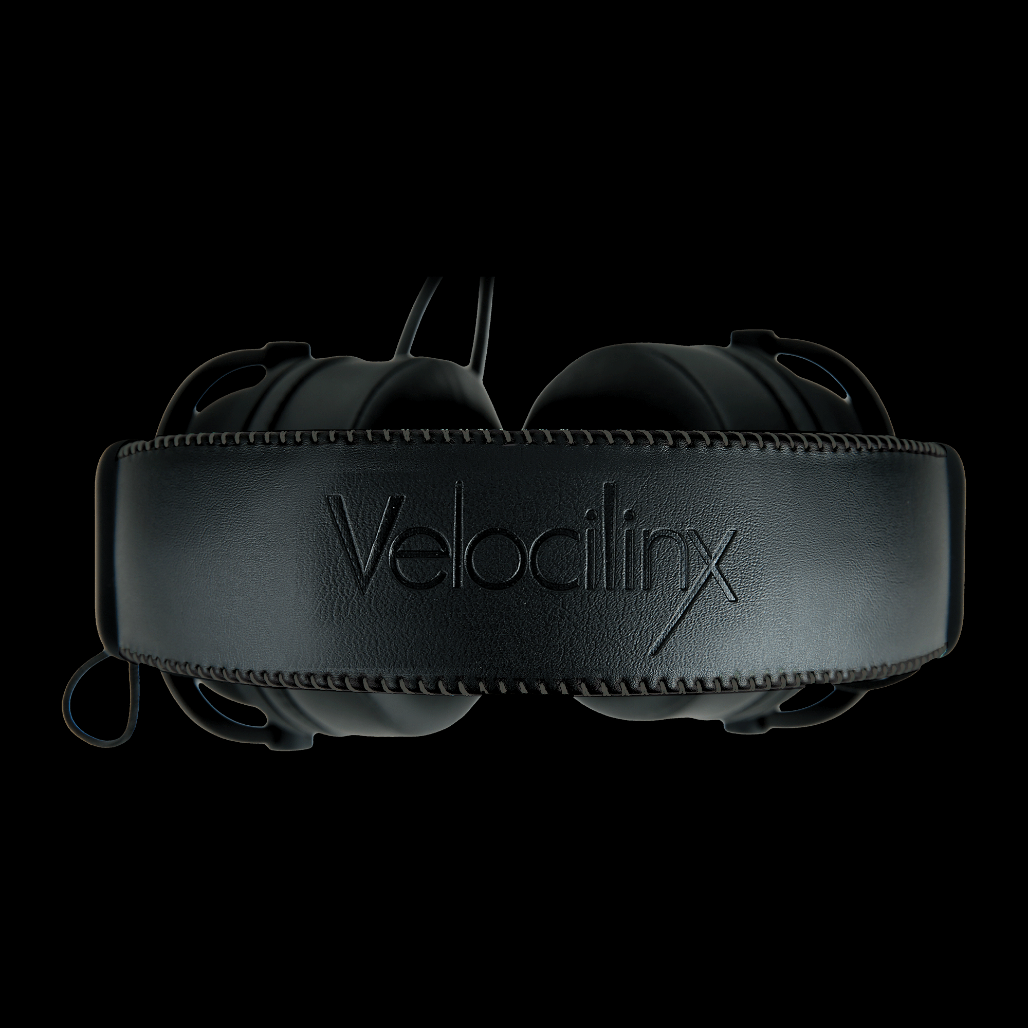 Areios headset top band with Velocilinx imprint