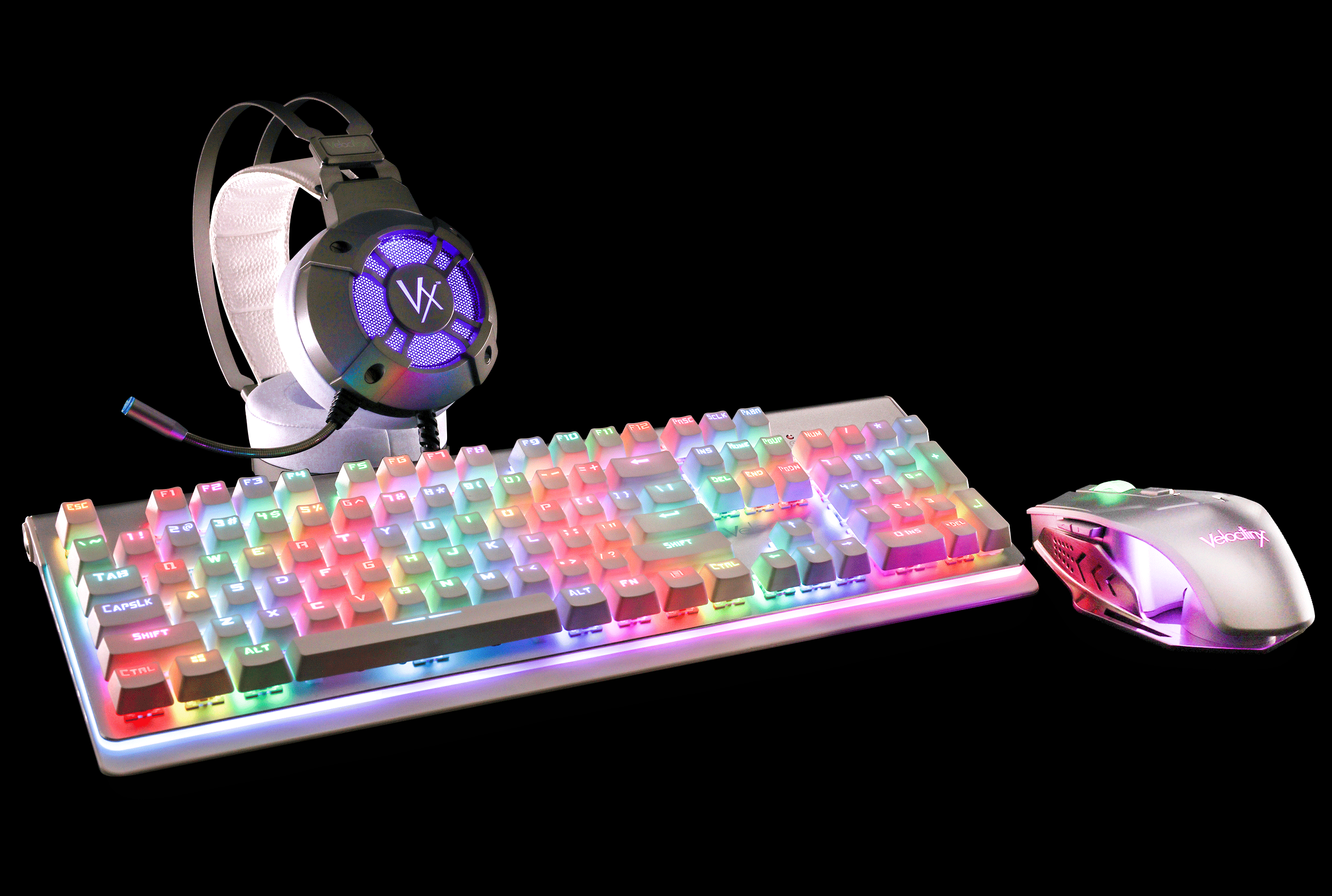Boudica headset, keyboard and mouse